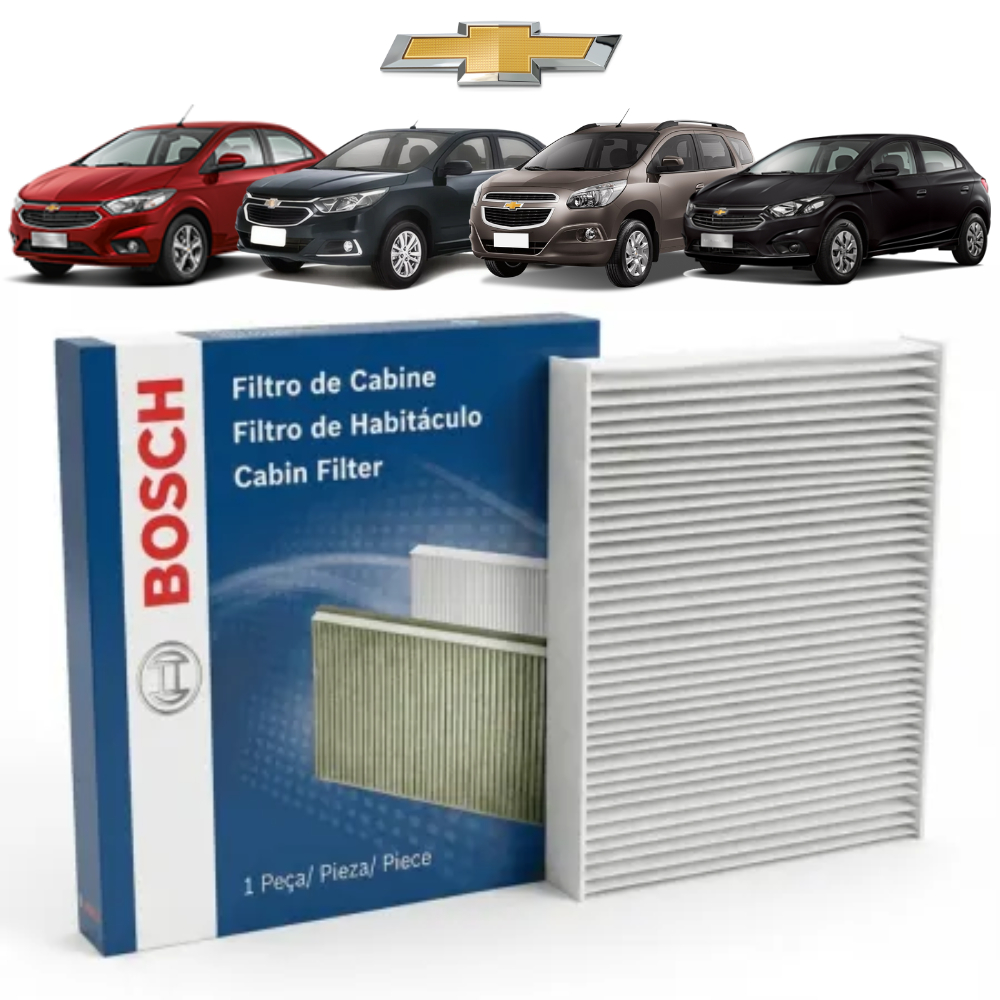 Filtro Cabine Ar Condicionado GM Onix Prisma Cobalt Spin Cruze Tracker Joy BOSCH