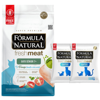 Ração Fórmula Natural Fresh Meat Para Gatos Sênior 7+ 1kg PCT FRACIONADO em Oferta na Shopee