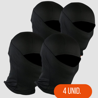 Kit 4 Balaclava Touca Ninja Peluciada Térmica Unissex Máscara Respirável Para Motocicleta Malha De Secagem Rápida em Oferta na Shopee