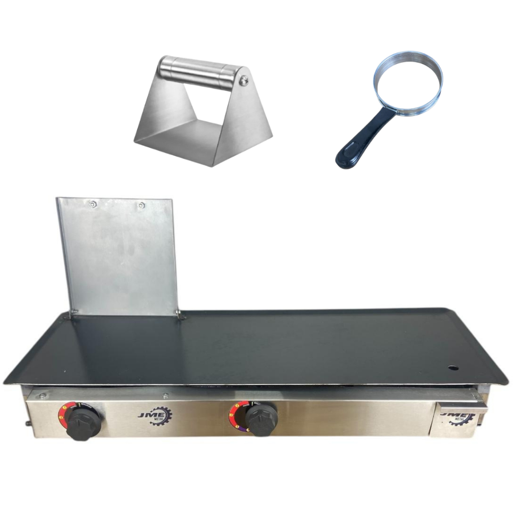 Chapa 2 Bocas 80x30 C2 Cm Aço Inox Industrial Jme Metal