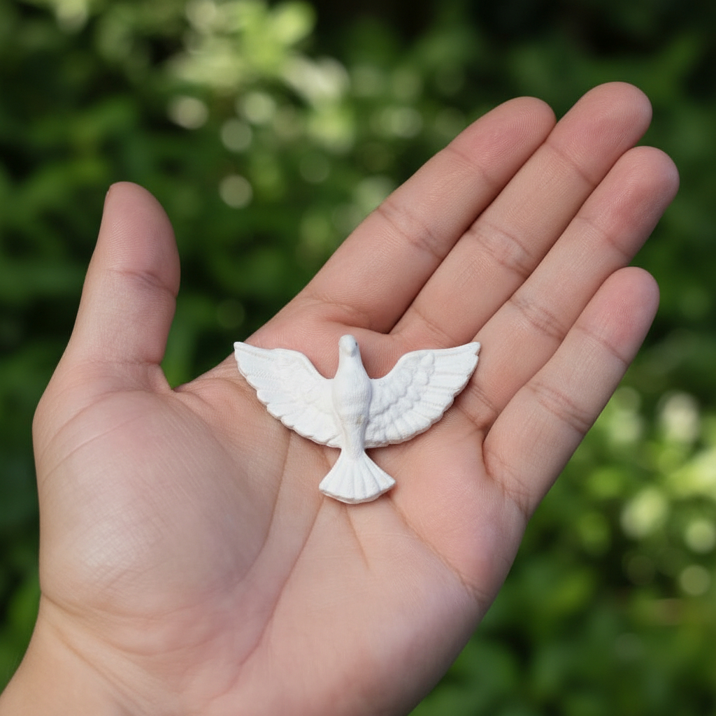 30 Mini Divinos Espirito Santo em Resina para Lembrancinha Batizado Casamento Religioso Decoração e Artesanato