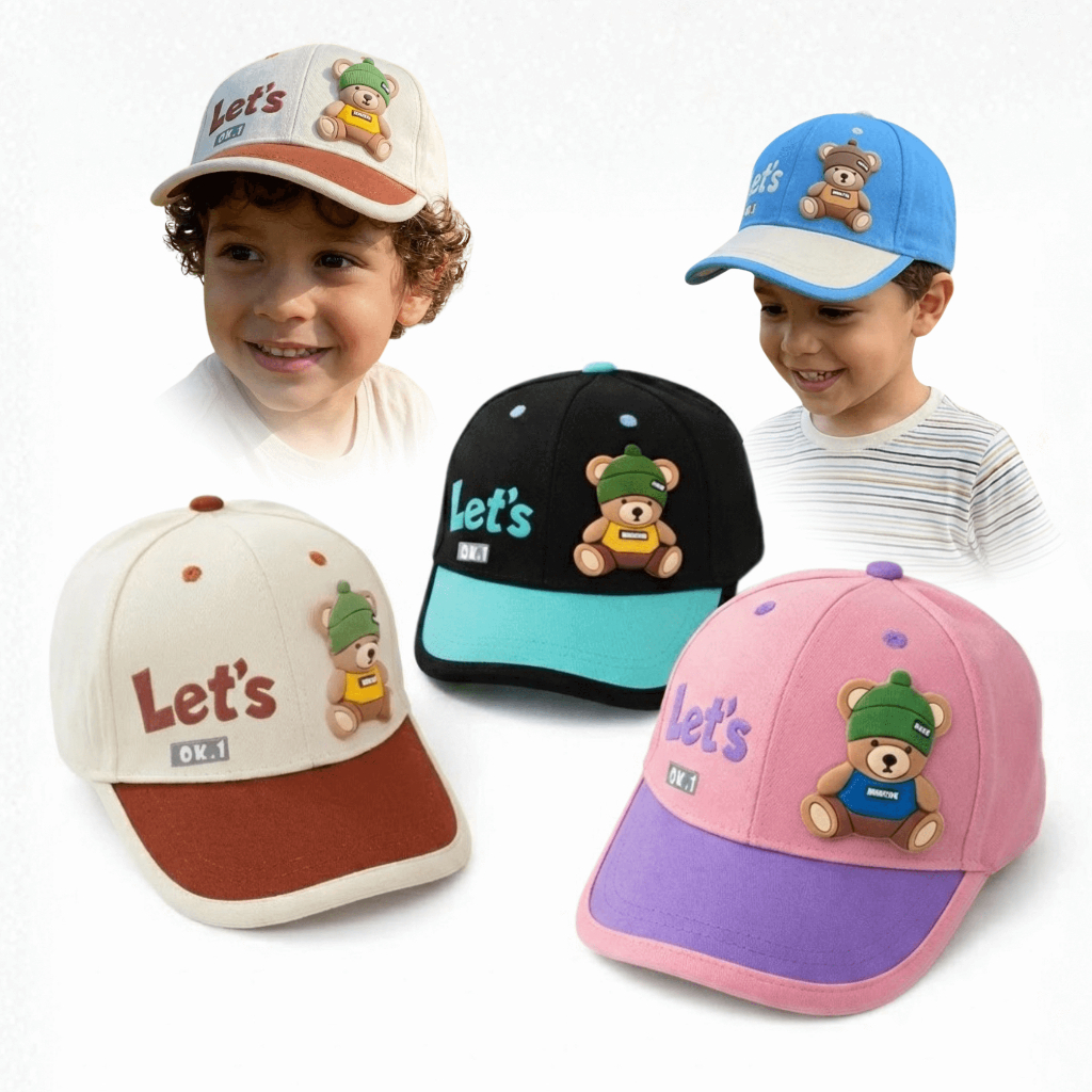 Boné Infantil Criança Menino Menina Passeio Bone Ursinho Criança chapeu infantil