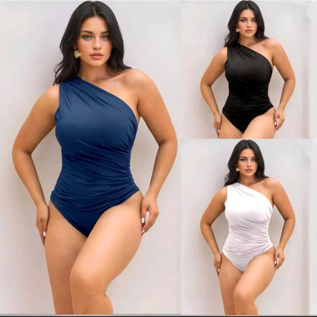 Body Suplex Feminina Mula Manca Regata Com Forro duplo Um Ombro Moda VerãoTecido Suplex Premium