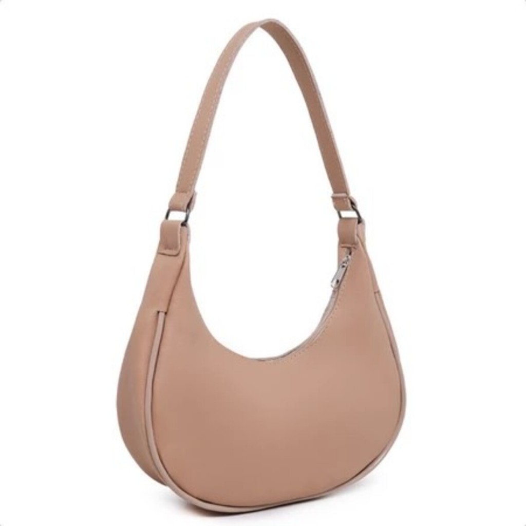 Bolsa Blogueira Meia Lua Feminina Ombro E Mao Baguete Pequena Elegante Casual Estilosa Tendencia Lancamento Envio Rapido