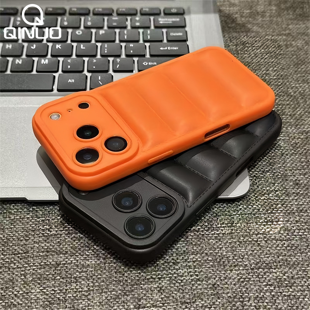 Capinha Capa Para IPhone 17 Pro 17 Pro Max Laranja Almofada Case Proteto Peli Came Case Orig Impacto