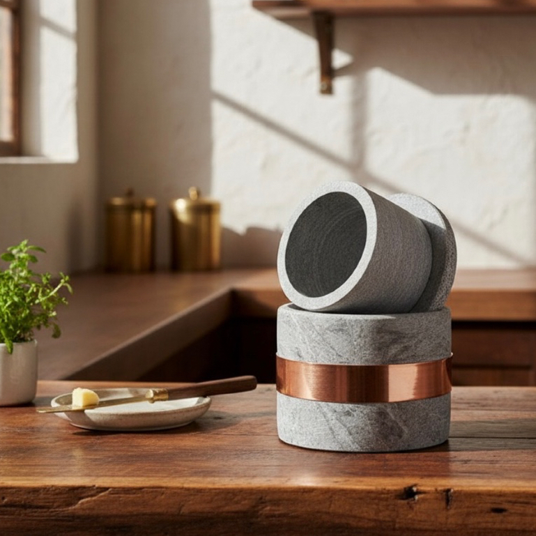 Mantegueira Francesa De Pedra Sabão C/ Cobre Rústica Natural em Oferta na Shopee