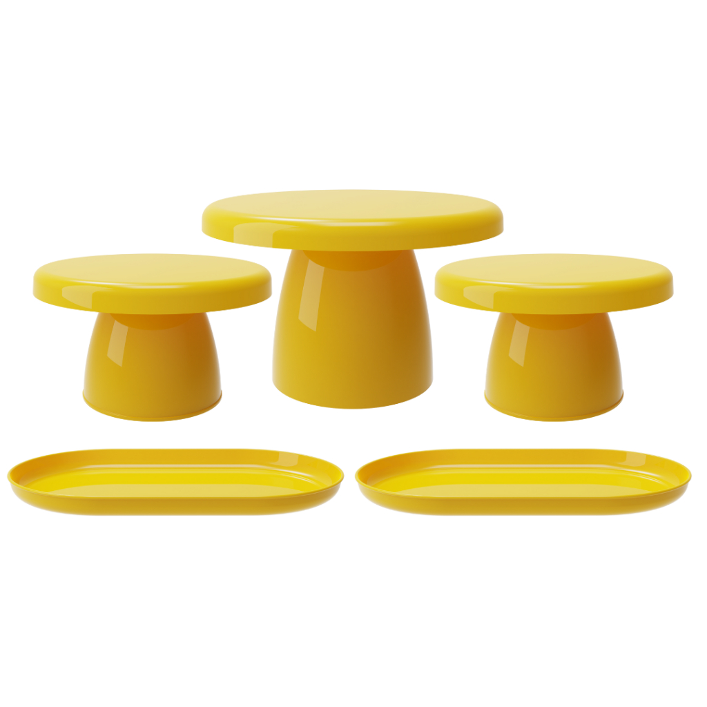 Kit Festa 1 Boleira Cake Popi 18cm, 2 Mini Cake Popi e 2 Bandejas Popi em Oferta na Shopee