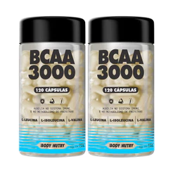 Kit 2x BCAA 3000 | Energia e Força com Minerais Essenciais 120 Cápsulas - Body Nutry