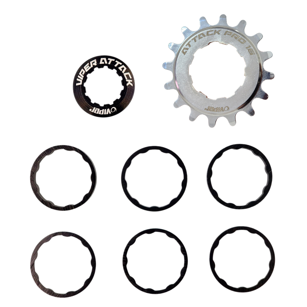 Kit Single Para Freeride Bmx Cassete Viper Cog 16 Dentes Cores