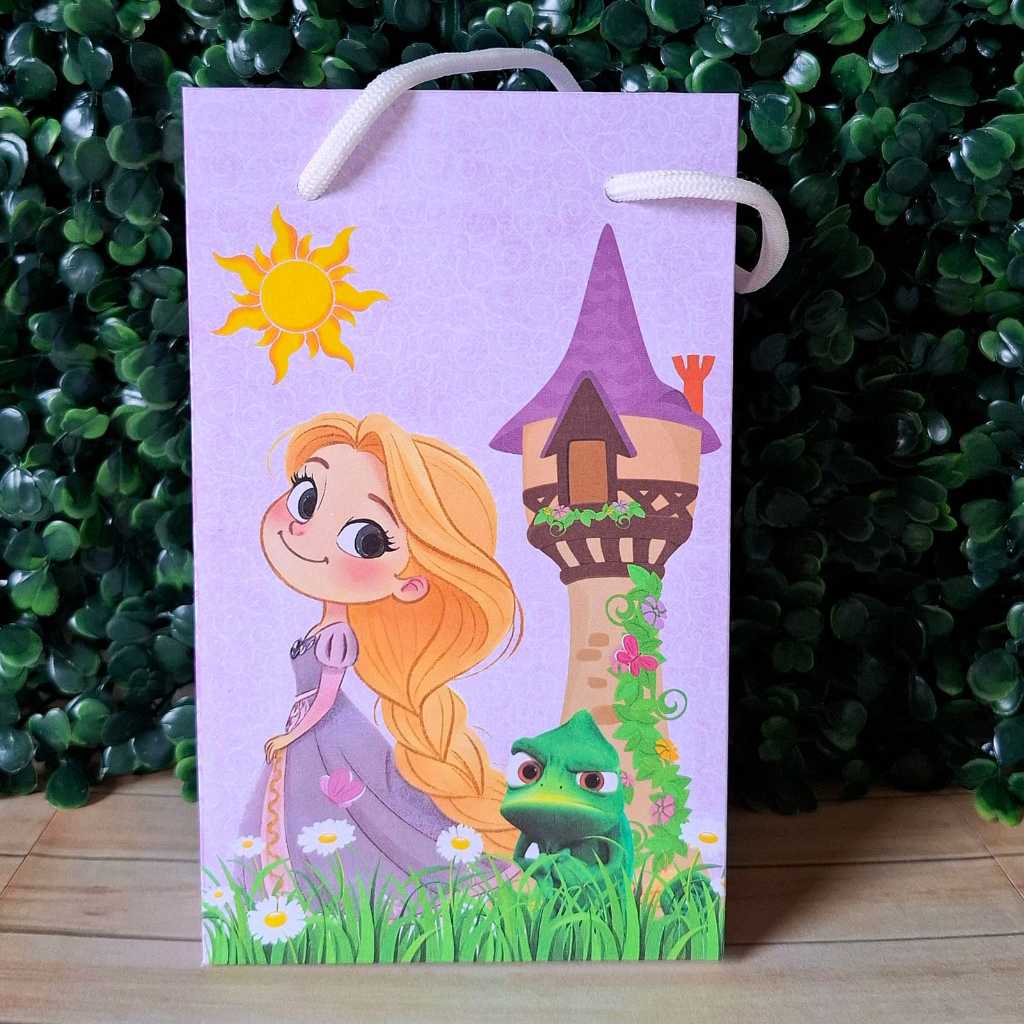 Sacolinha Surpresa Personalizada Lembrancinha Rapunzel - Enrolados Rapunzel - Festa Infantil