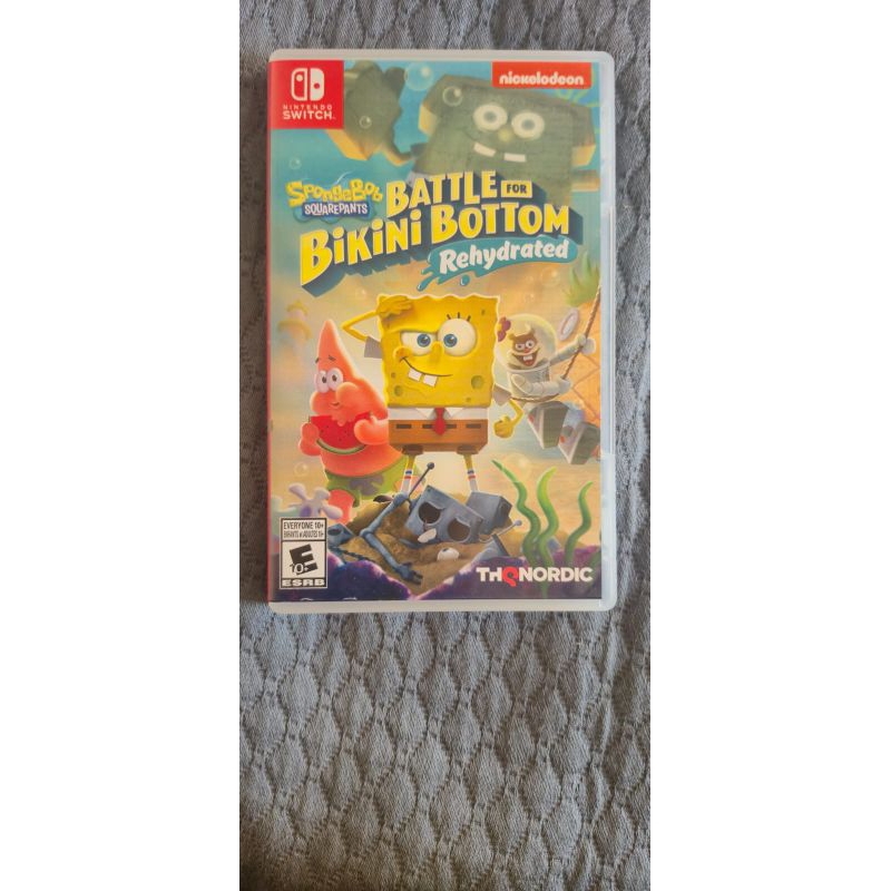 Jogo para nintendo switch usado mídia física Original SpongeBob Battle for Bikini Botton