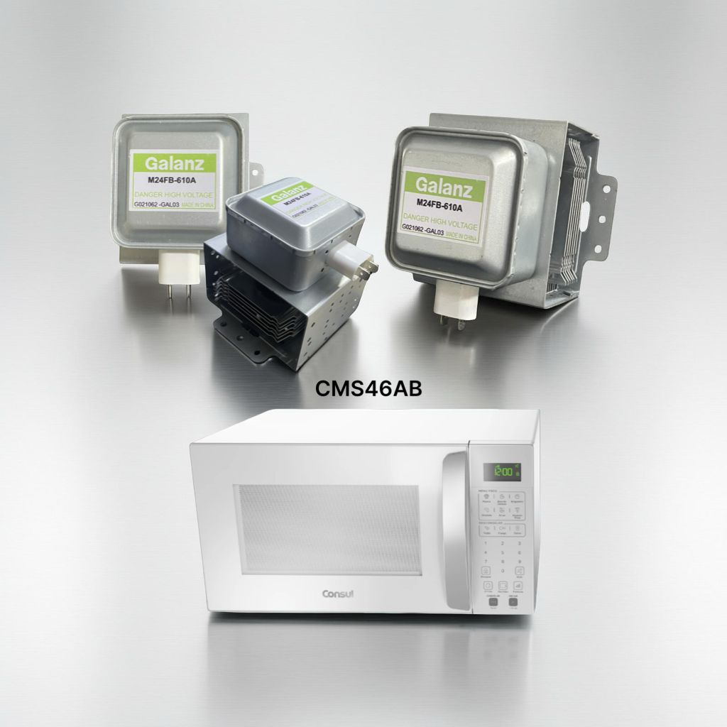 Magnetron para Microondas Consul CMS46AB / Galanz M24FB-610A Peça aquece microondas