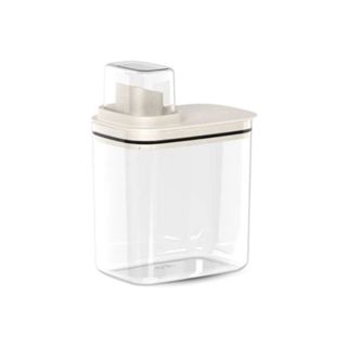 Dispenser Flow1,5l Branco Fechado com Copo Dosador Organizador Lavanderia em Oferta na Shopee