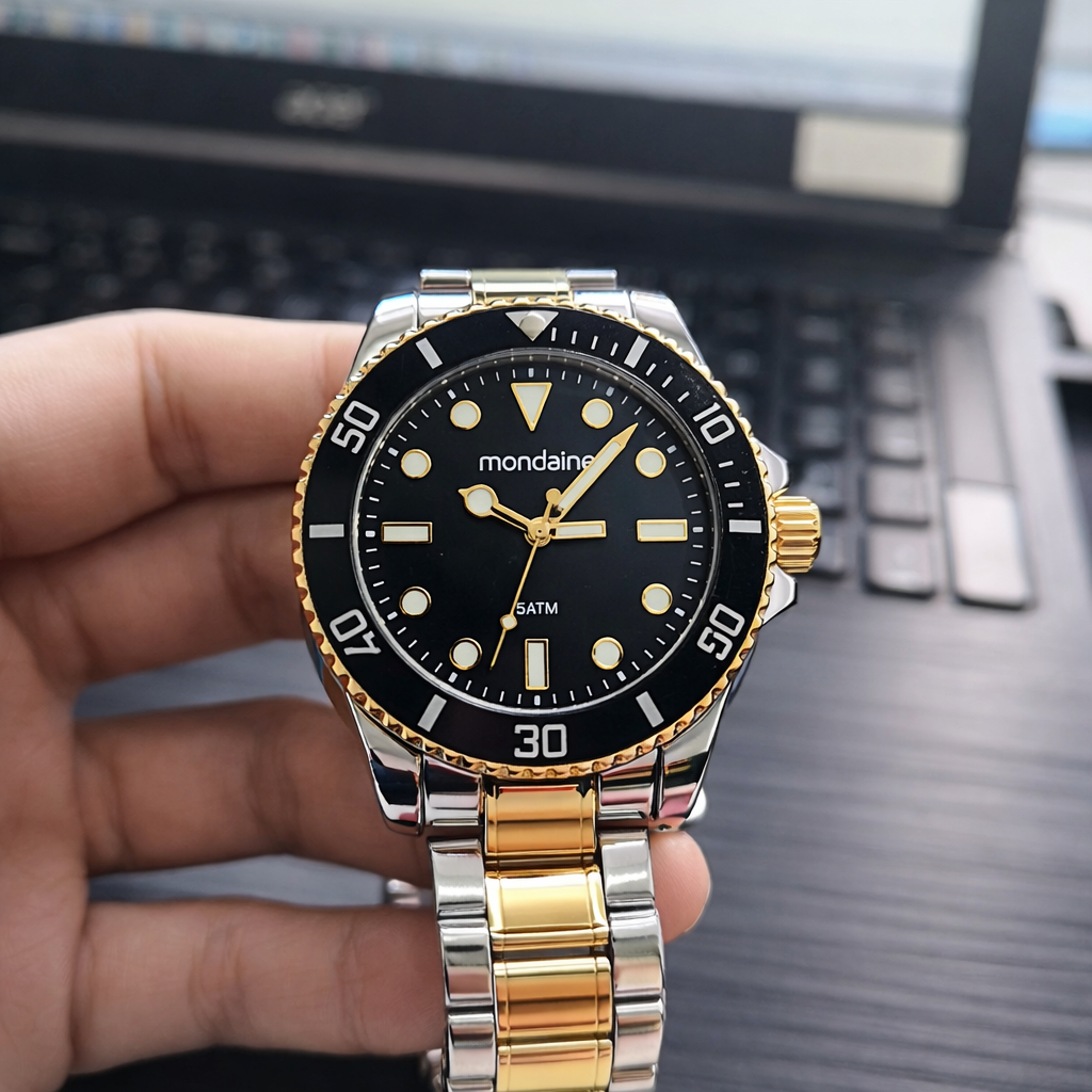 Relógio Bicolor Masculino Mondaine 32549GPMVBE3 em Oferta na Shopee