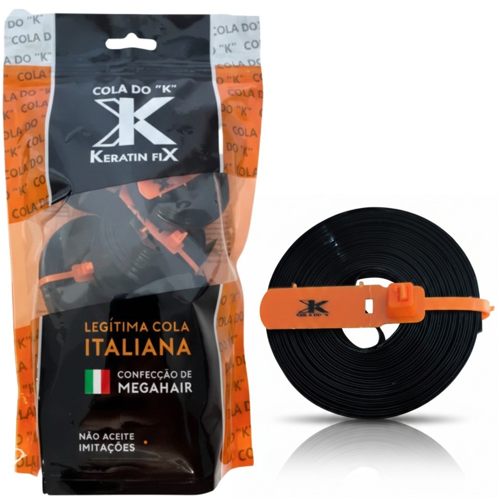 Cola De Queratina Do K fita Original Com Lacre Para Mega Hair - kERATIN FIX