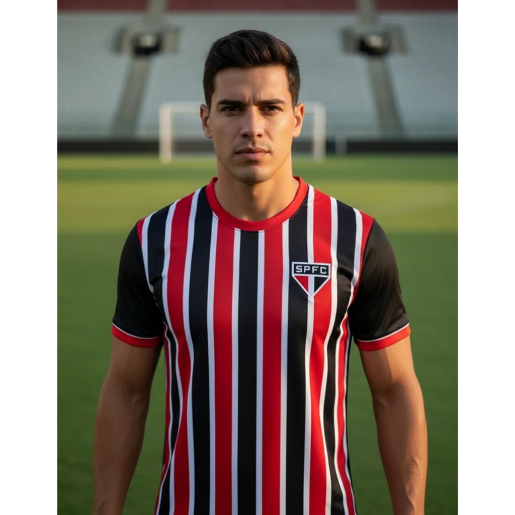 Camisa Futebol São Paulo Classmate Adulto Licenciada Braziline