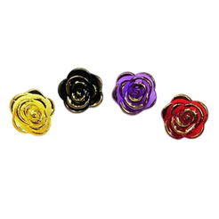 Entremeio Passante Rosa c/ Dourado P e M - 5 Unidades