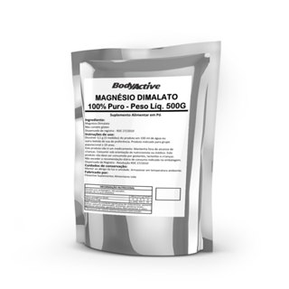 Magnésio Dimalato 500 G 100% Puro Refil Bodyactive em Oferta na Shopee
