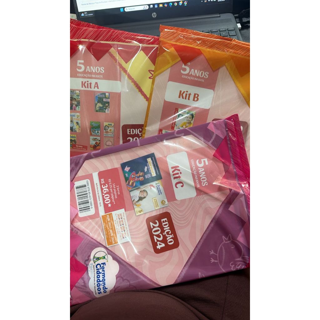 Kit A,B e C formando cidadão 5 anos  educação infantil 2 2026