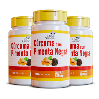 Curcuma Longa com pimenta negra legitima 100% Pura 120 Capsulas em Oferta na Shopee