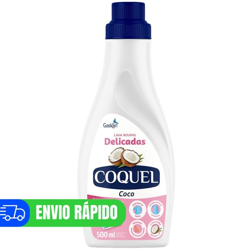 Lava Roupas Líquido Coco Coquel Para Roupas de Bebe 500ml