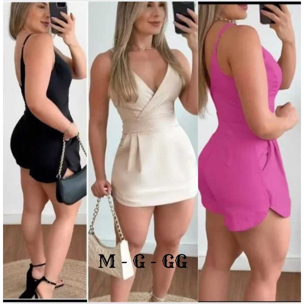 MACAQUINHO FEMININO ELEGANTE SORT SAIA ALFAIATARIA PREMIUN TENDENCIA 2026 em Oferta na Shopee