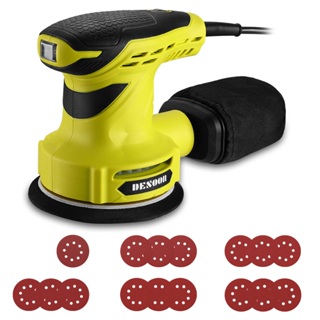 Lixadeira Elétrica Orbital Roto Professional 300W com Coletor de Pó 16 pcs lixas e Disco de Lixa 125mm em Oferta na Shopee