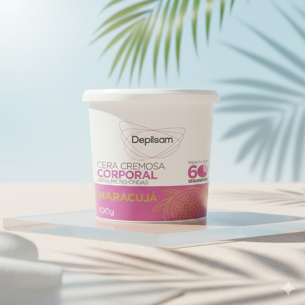 Cera Cremosa Depilsam de Micro-Ondas Maracujá 100G em Oferta na Shopee