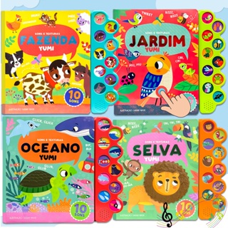 Coleção Livro Infantil Bebê Sensorial Montessori | Animais Toque E Ouça Interativo Edição Gigante Colecionável em Oferta na Shopee