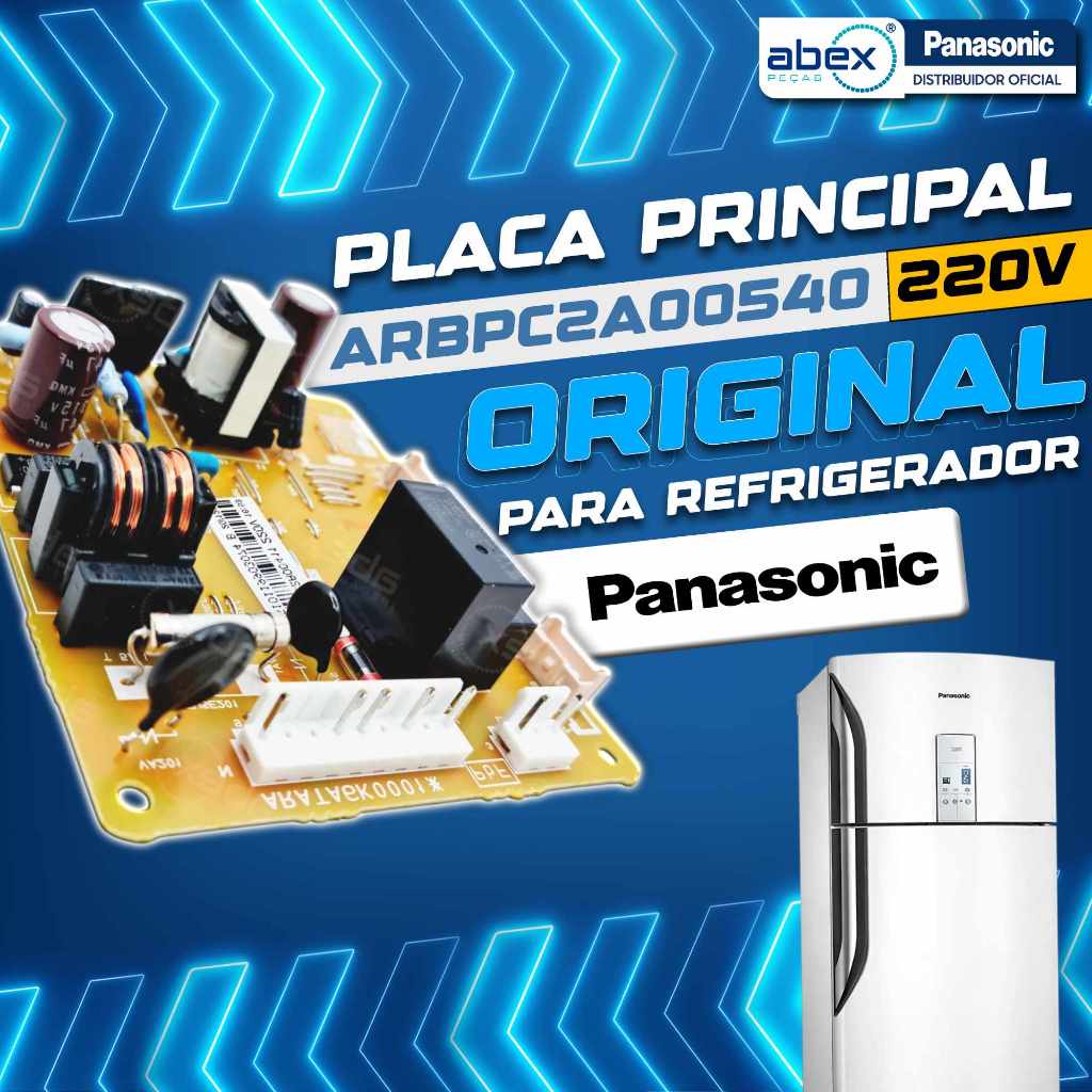 Placa Principal Geladeira Panasonic BT47 BT50 220V ARBPC2A00540 ARBPC2A00542 Novo Com NF Original