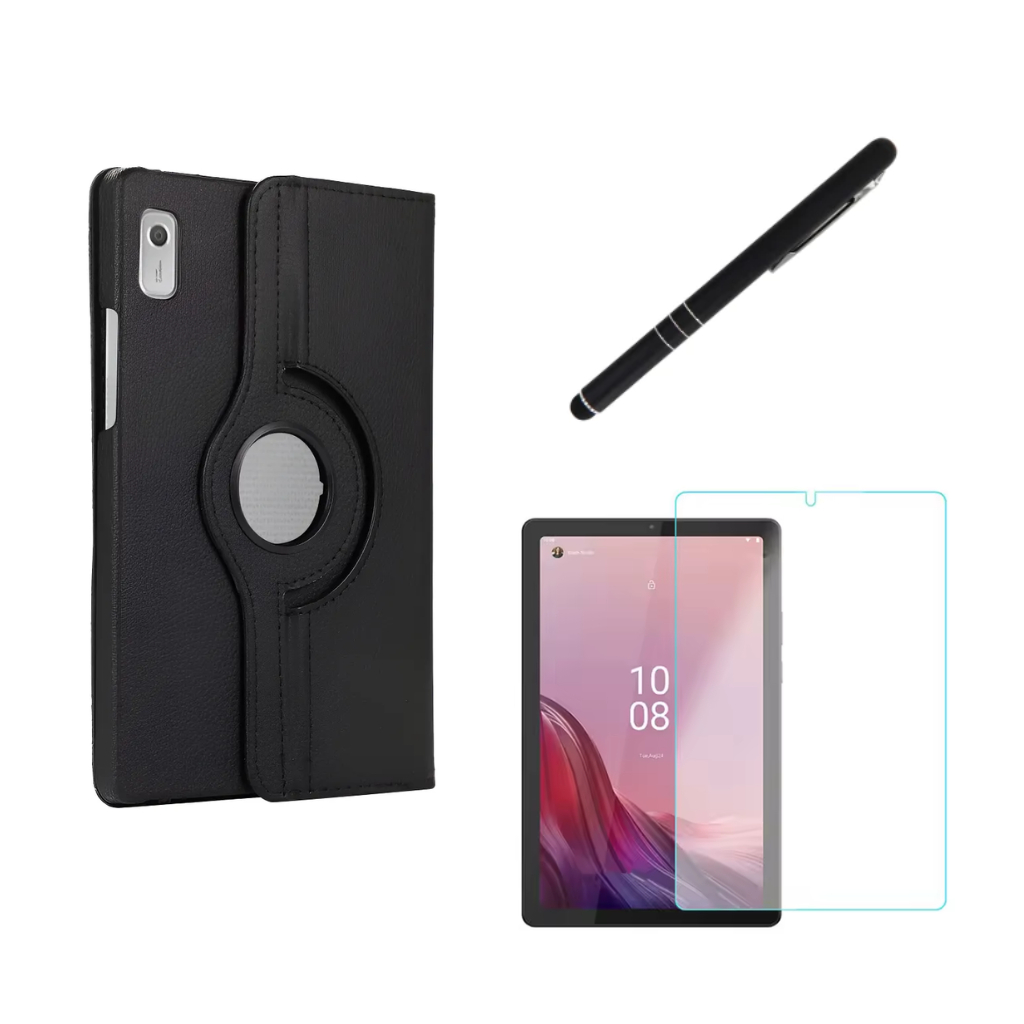 Capa Giratoria Para Tablet Lenovo Tab M9 Tb-310fu Tb-310xu 9.0" Polegadas Kit Completo Capa + Película + Caneta em Oferta na Shopee
