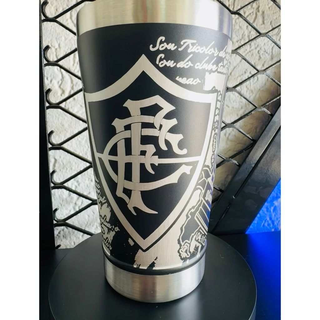 Copo Térmico Personalização em 360 Graus FLUMINENSE 473 ML Personalizado Time