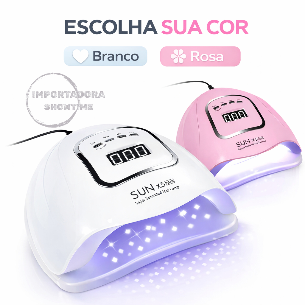 Cabine Sun X5 Max 120W  45 LEDs UV LED para Unhas Gel Acrigel Fibra Secagem Rápida