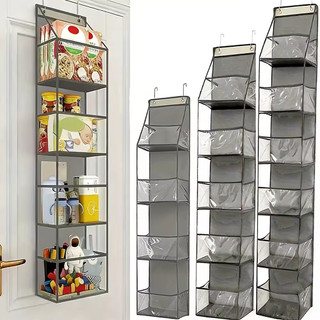 Organizador 4 / 6 Andares Multiuso Suporte Bolsas Cosméticos Pendurado Porta Tecido Multi…