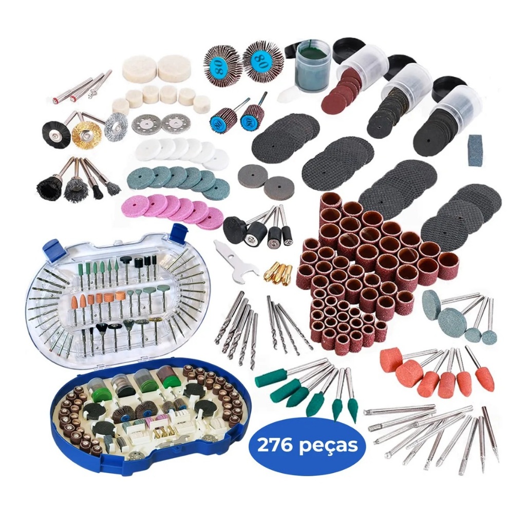 Kit Acessórios Para Micro E Mini Retífica 276 Peças Dremel em Oferta na Shopee
