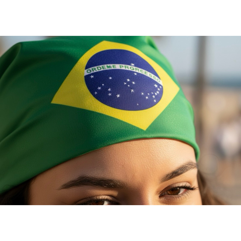 Bandana Bandeira do Brasil Lenço adulto e pet Verde Amarelo Moda Copa do mundo 2026! lenço para cachorros grandes