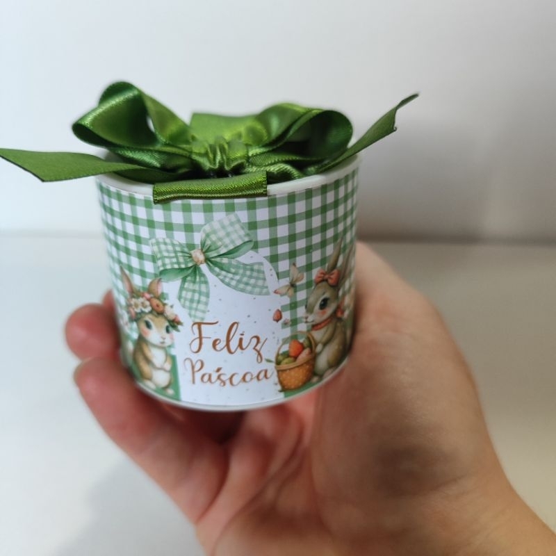 Tubolatas Personalizadas 5x6-Pascoa-Laço Duplo-Lembrancinha Maternidade/Festa Infantil/Chá de bebê-DIVERSOS TEMAS
