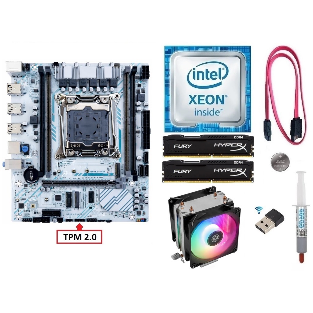 Kit Gamer X99 Xeon E5 2660 v3/ 8GB-16GB-32GB DDR4/ Cooler/ Wi-fi