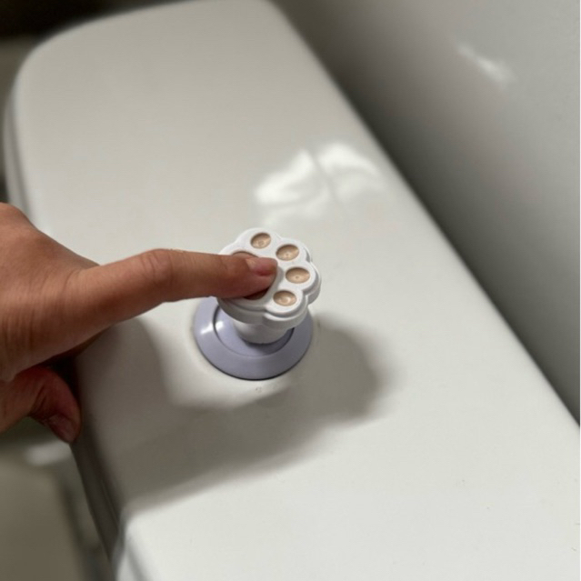 Botão para descarga acoplada - botão extensor sanitário para não quebrar as unhas