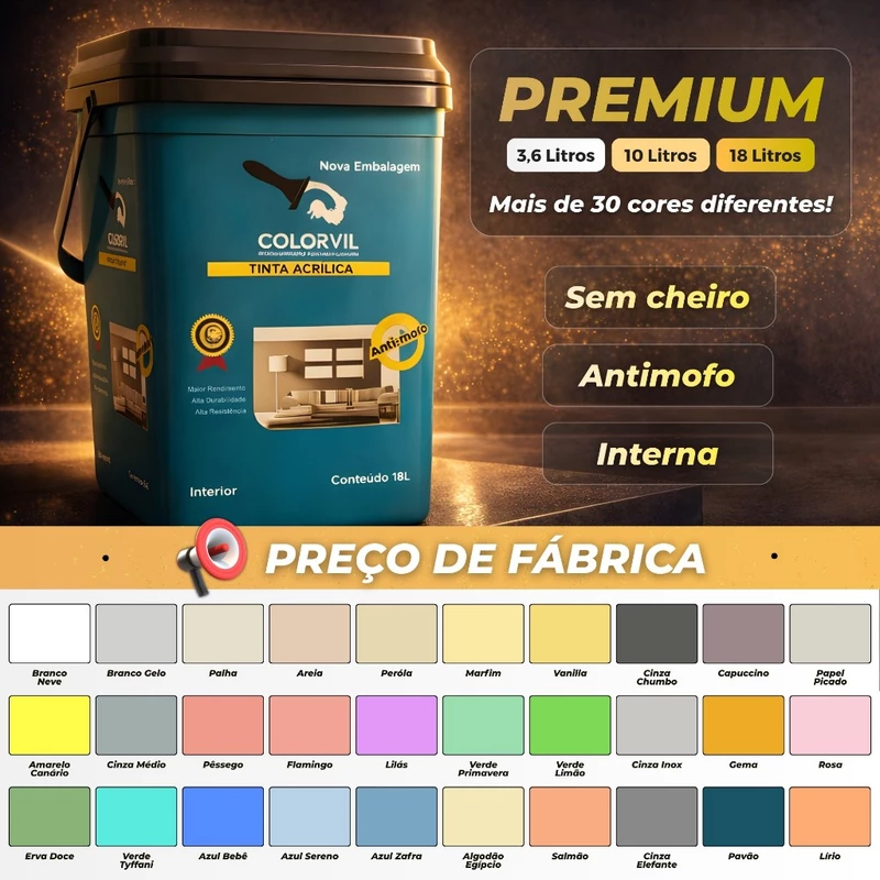 Tinta Acrílica Colorvil: 56% OFF! 🎨