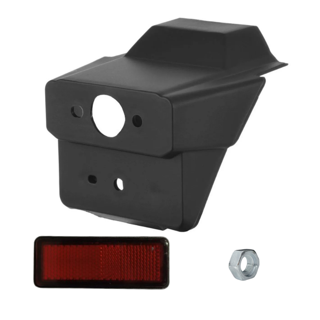 Suporte Luz Da Placa + Refletor Olho De Gato Bros 150 2013 2014