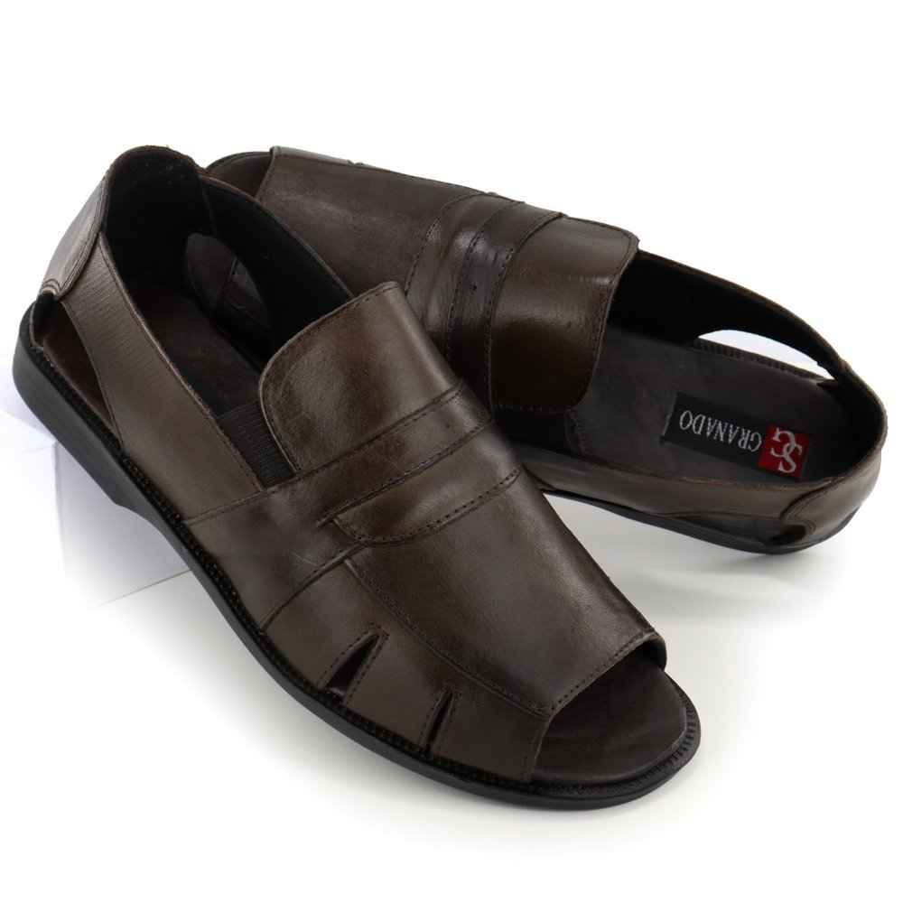 Chinelo Sandalia Masculina Couro Legitimo Ótima Qualidade