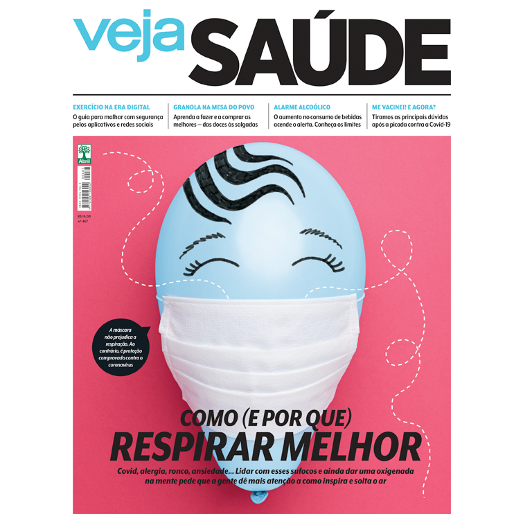 Revista Veja Saúde N° 467 - Maio 2021 - Editora Abril - Respirar Melhor
