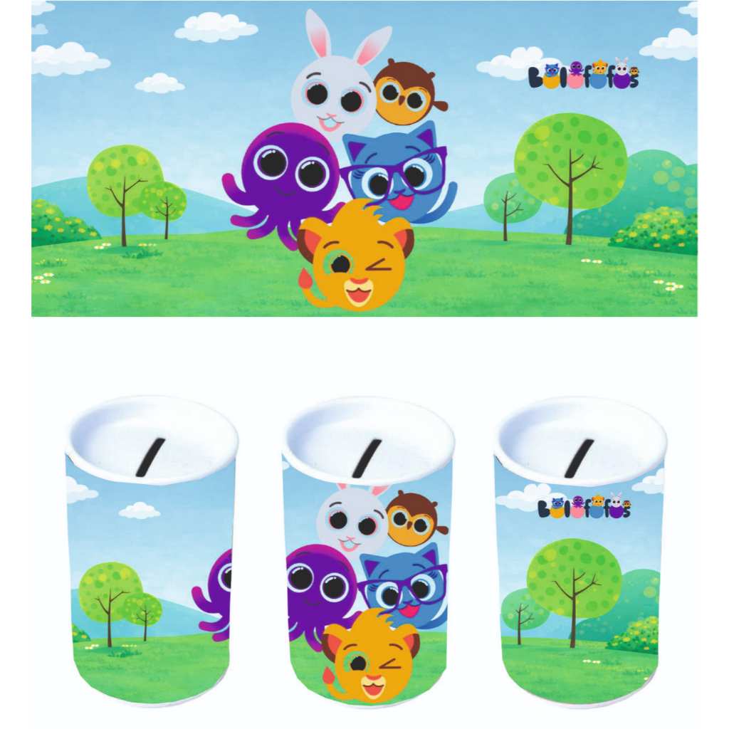 Lembrancinhas Personalizadas Aniversário Infantil | Cofrinho Personalizado Nome e Tema BOLOFOFOS