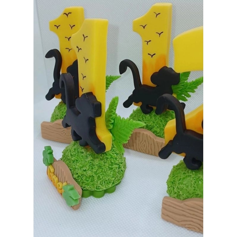Vela Rei leão🦁 Vela Rei Leão/ aniversário de menino/ leãozinho na selva/ Pronta entrega / Vela simba