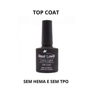 Top Coat Para Unhas Linha Light 8ml SEM TPO- Real Love em Oferta na Shopee