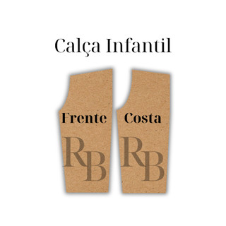 Molde de calça infantil, Modelagem de calça infantil em Papel semi Kraft