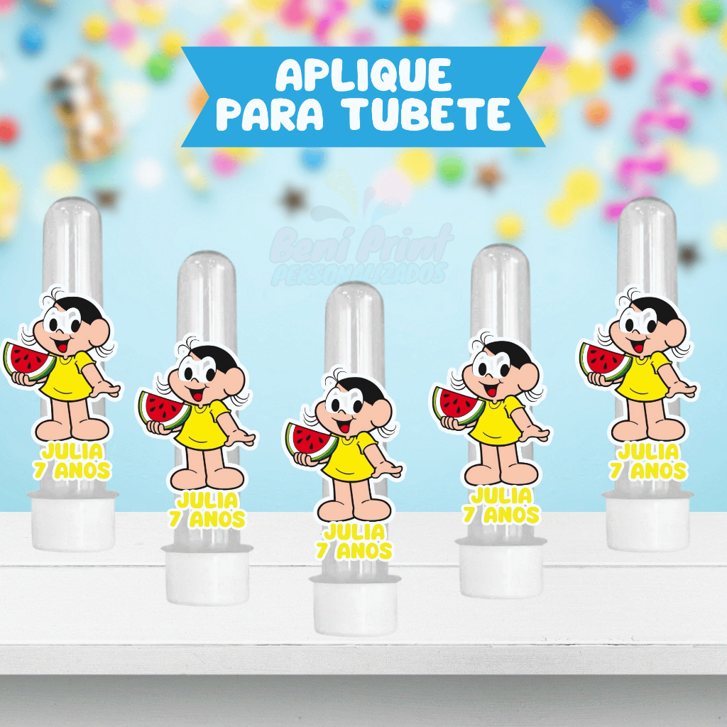 Aplique Para Tubete l Aniversário l Festa l Doces l Vários Temas l Meninas l Entrega Rápida