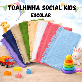 Kit Toalhas de Mão Social Toalhinha Kids Para Bordar Artesanato escolar de Boca 30x20 em Oferta na Shopee