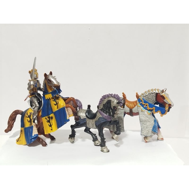 Miniaturas Cavalos Medieval Schleich Papo Chap Mei